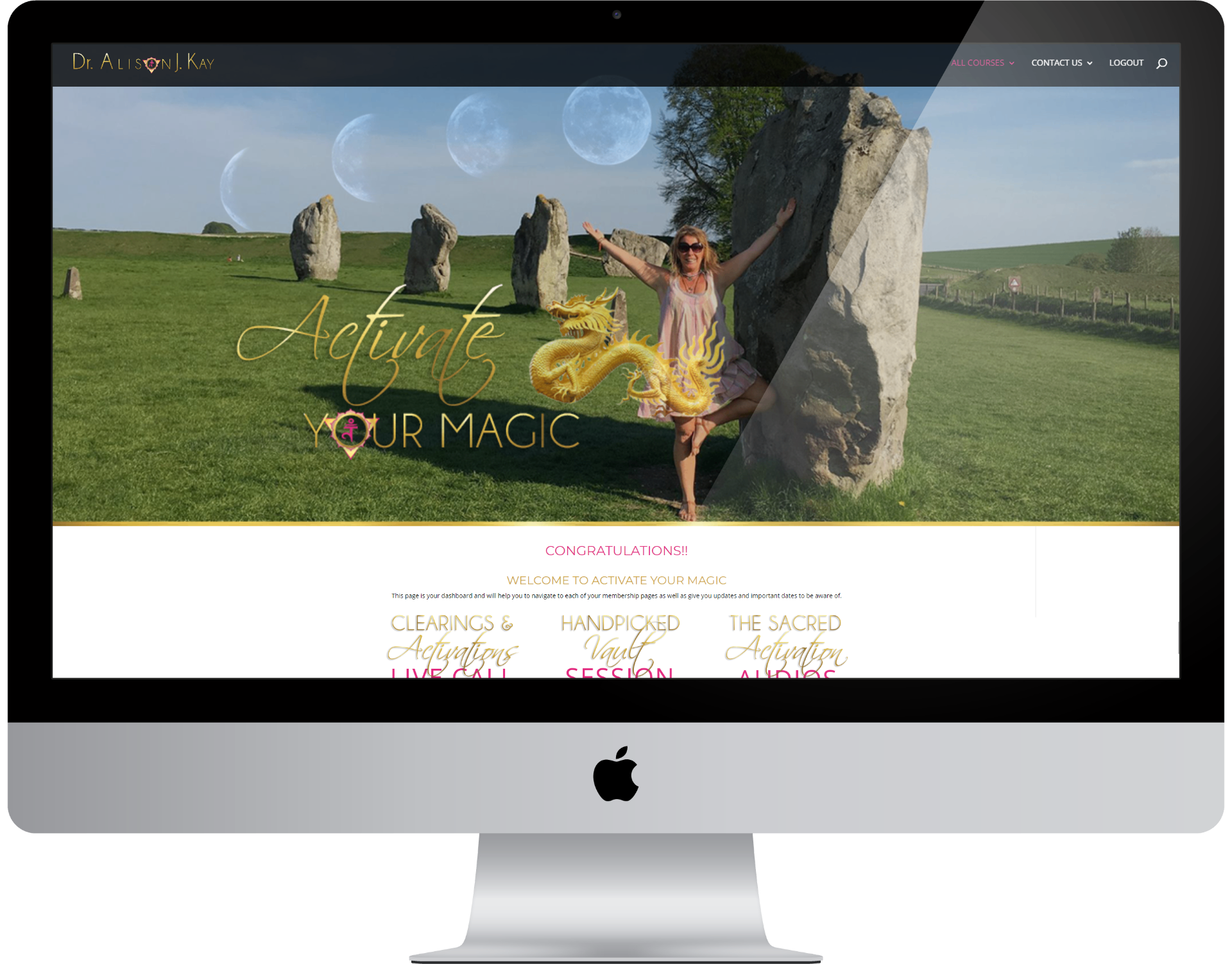 Activate Your Magic - Membership Site Dashboard