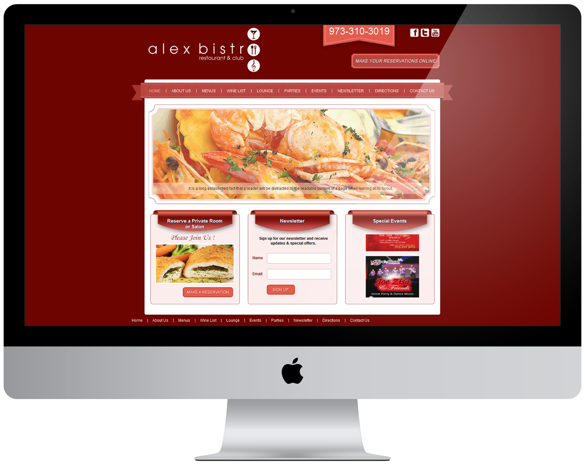Alex Bistro Restaurant & Club - Restaurant Website