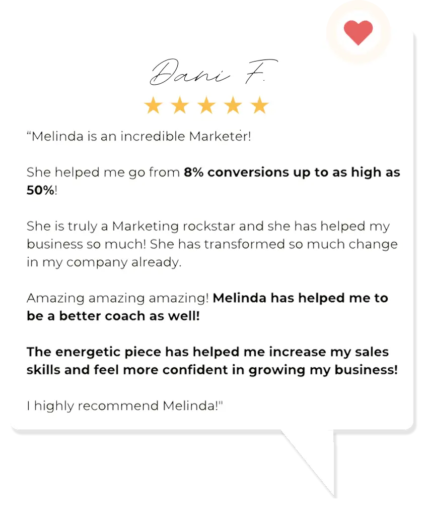 Dani F. testimonial