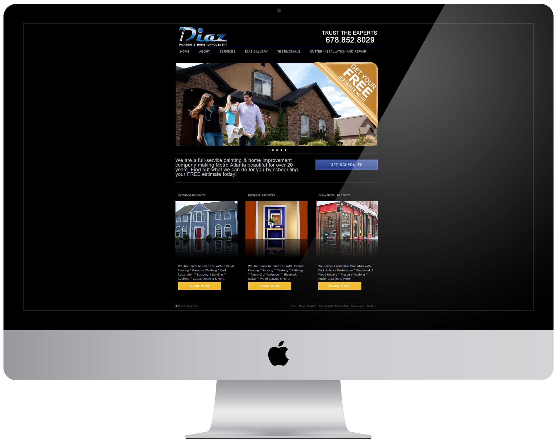 Diaz Painting & Home Improvement - Business Website