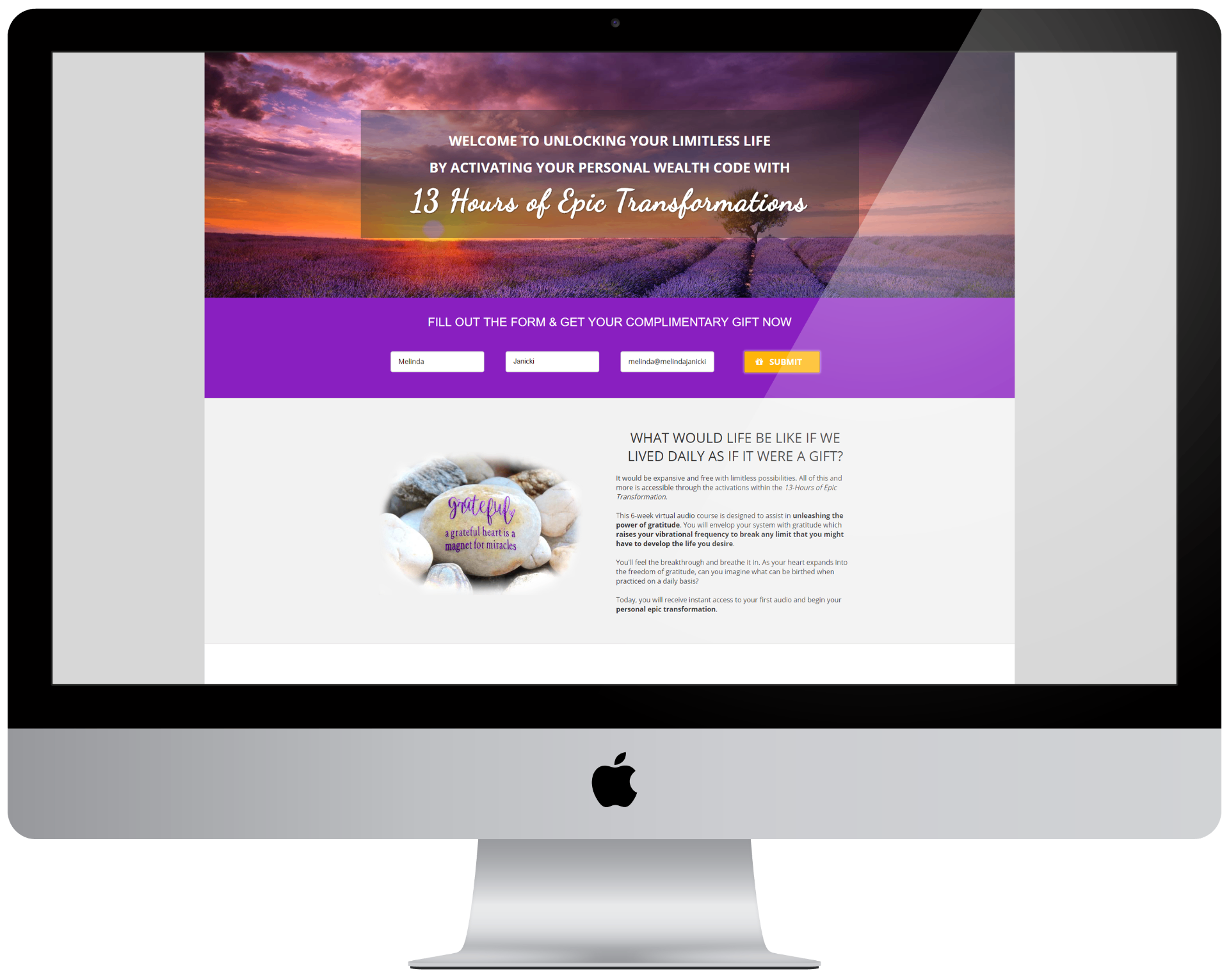 13 Hours of Epic Transformations - Gratitude Program
