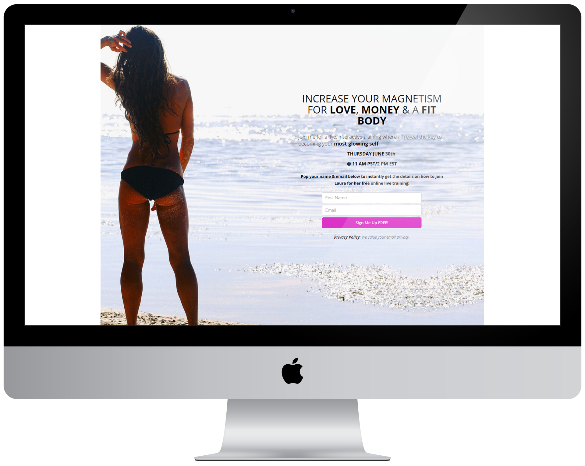 Increase Your Magnetism - Landing Page