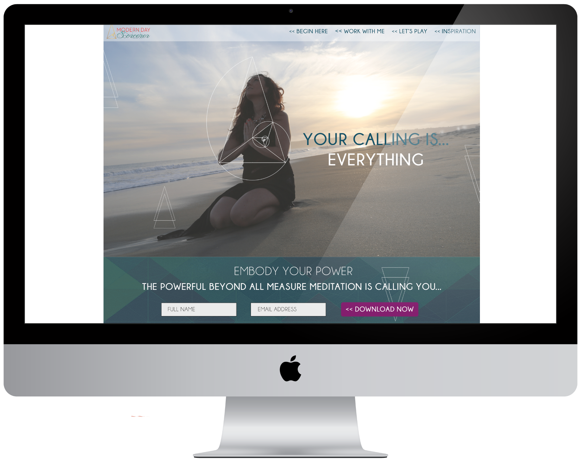 Modern Day Sorcerer - Spiritual Brand Website
