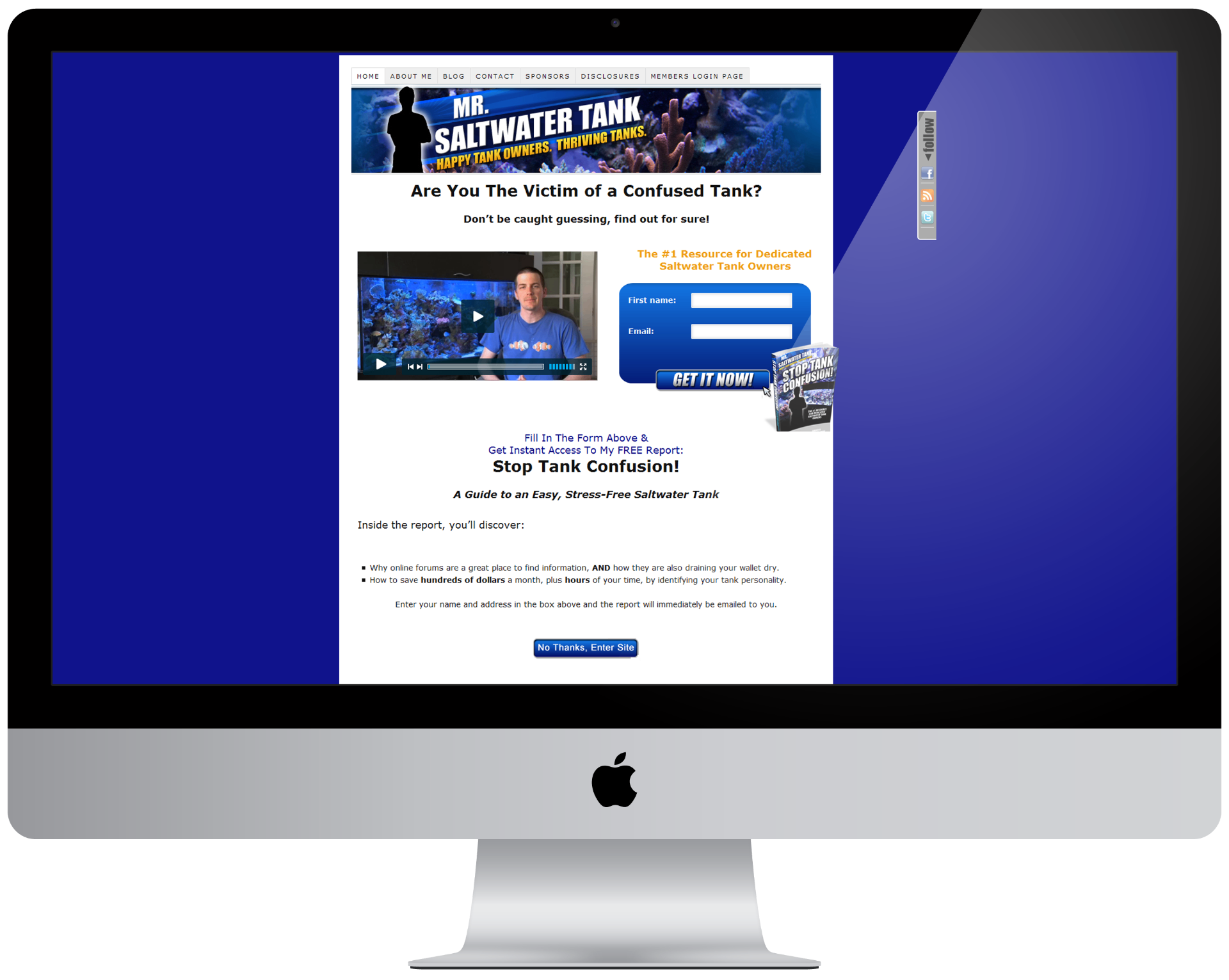 Mr. Saltwater Tank - Aquarium Membership Site