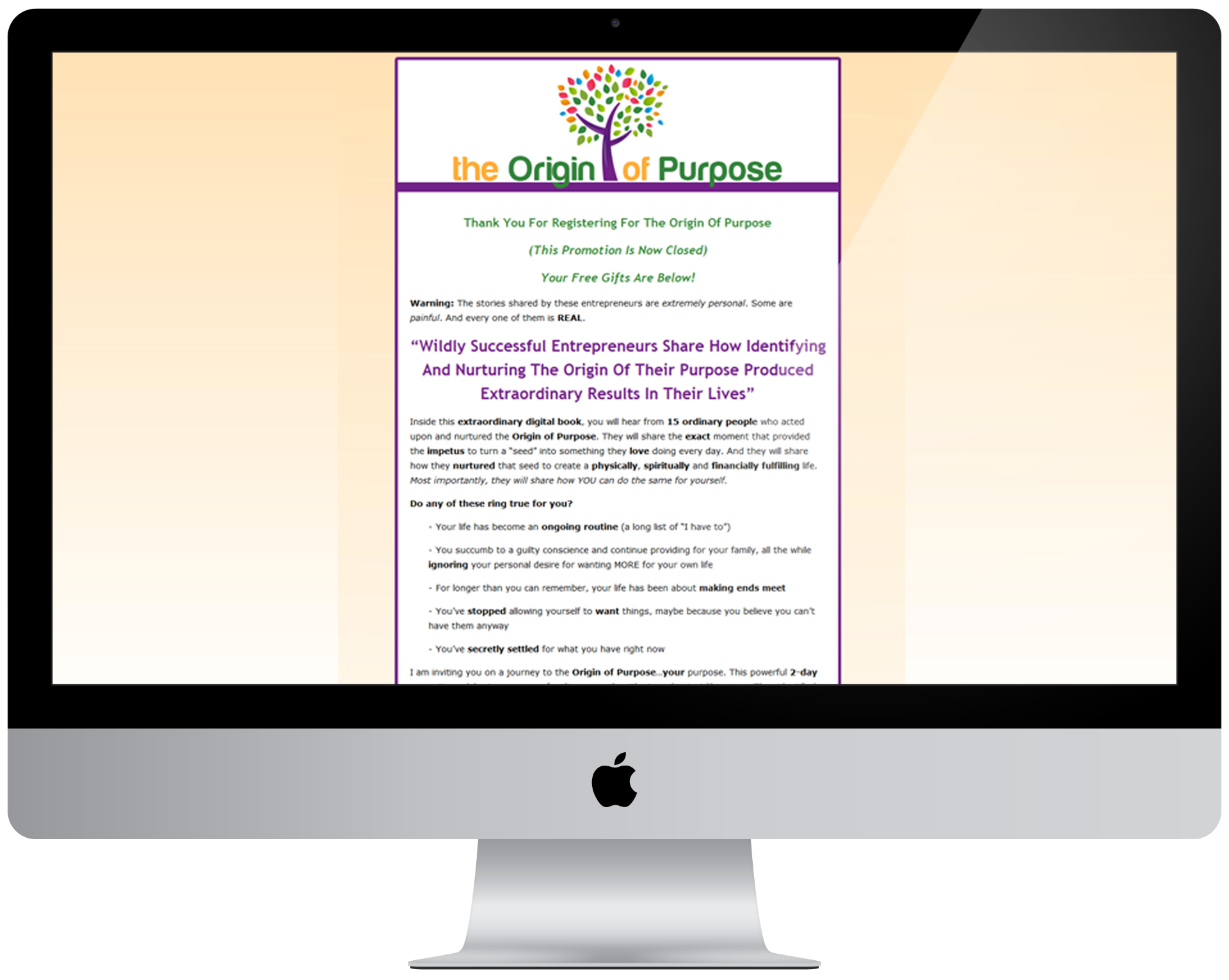 The Origin of Purpose - Digital Book Launch