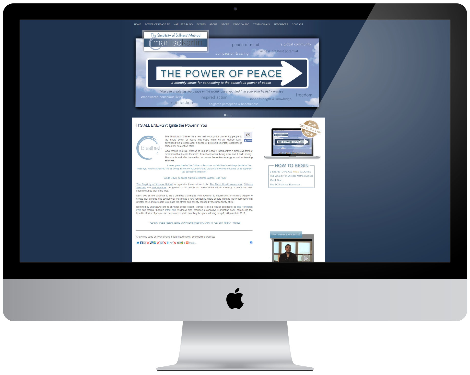 The Power of Peace - Monthly Series Website