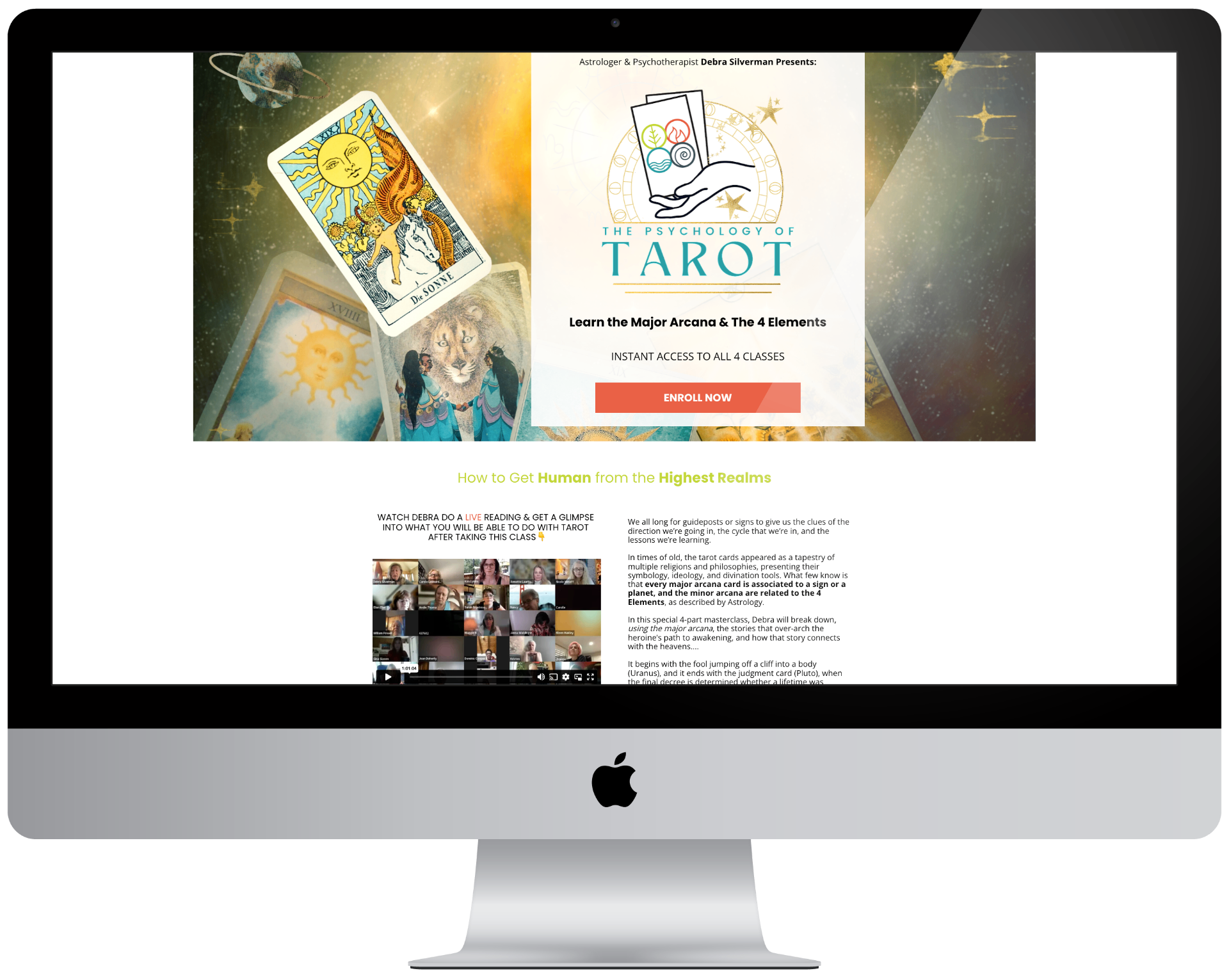 The Psychology of Tarot - Course Funnel