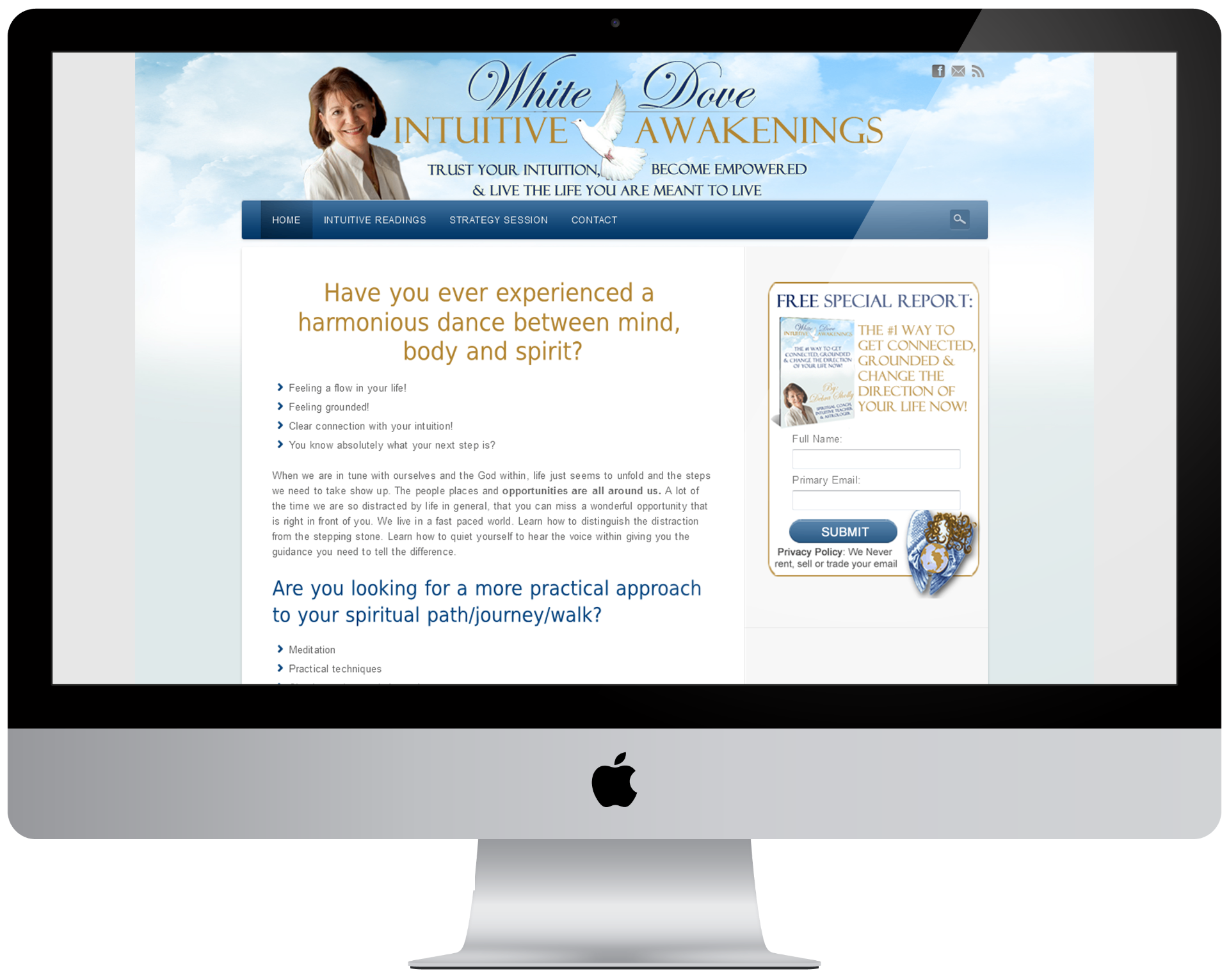 White Dove Intuitive Awakenings - Spiritual Website